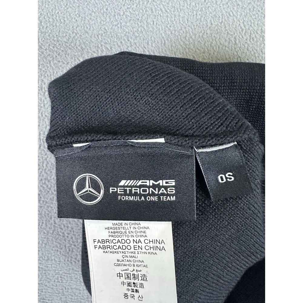 Mercedes Beanie Black Knit AMG Petronas Formula One Racing Team Hat Cap - Picture 6 of 8